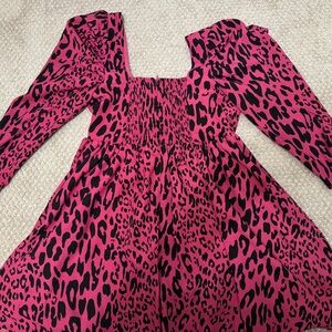Buddy Love Pink Leopard Print Dress